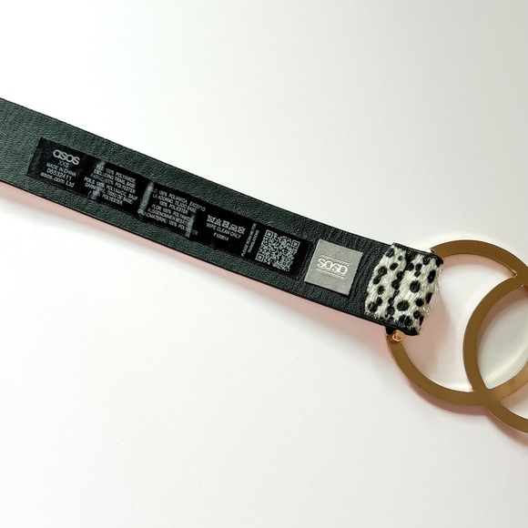 LIKE NEW 🐆 ASOS animal print double gold circle waist / hip belt. - Picture 8 of 9